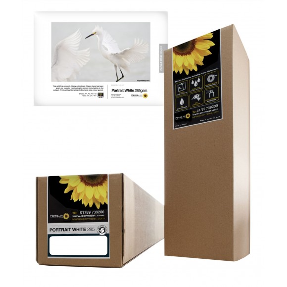 Permajet Portrait White 285gsm 44 Inch x 15M Paper Roll PJ22299